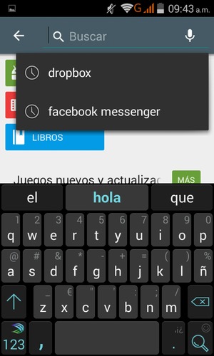 Introduzca el nombre de la aplicación y seleccione Buscar