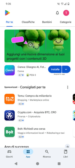 Seleziona Ricerca