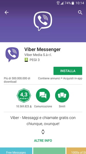 Seleziona INSTALLA