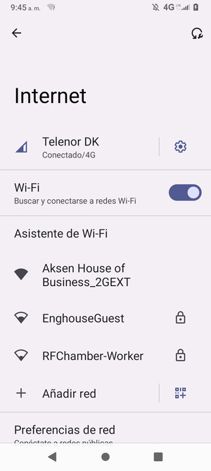 Seleccione la red inalámbrica a la que desea conectarse