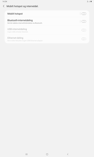 Vælg Mobilt hotspot