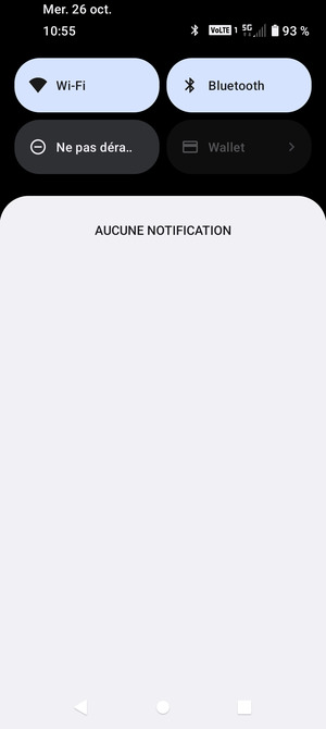 Déroulez à nouveau le menu du haut