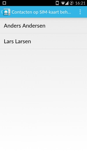 Selecteer de Menu-knop