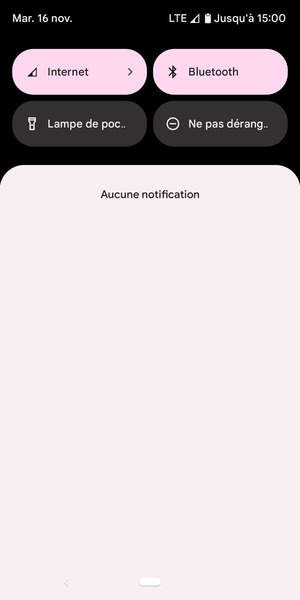 Déroulez à nouveau le menu du haut