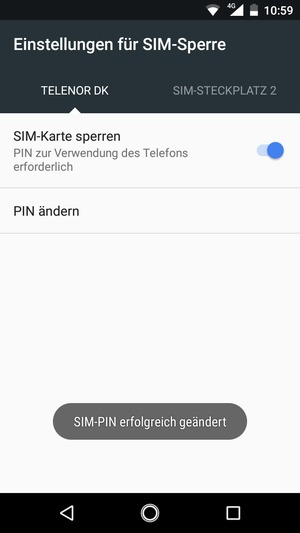 Ihre PIN der SIM-Karte wurde geändert
