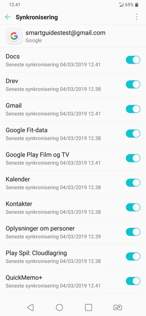 Vælg Menu-knappen