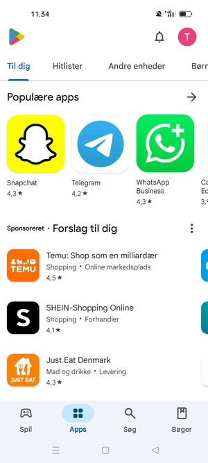 Vælg Søg