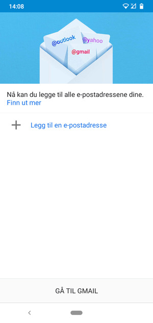 Velg Legg til en e-postadresse