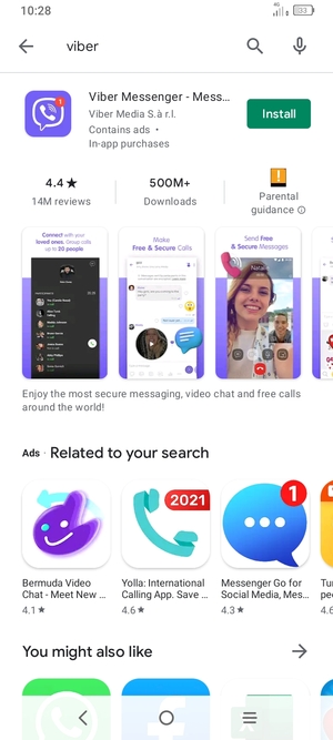 Select the app