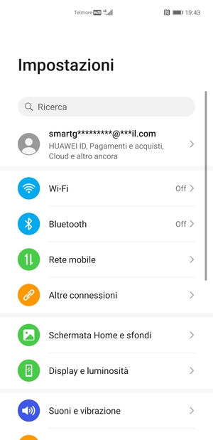 Seleziona Huawei  ID