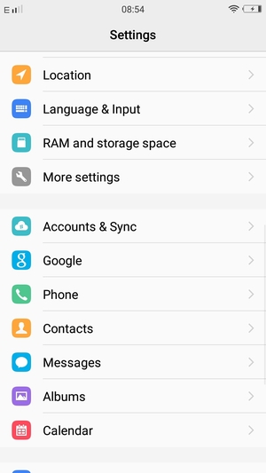 Scroll to and select Messages