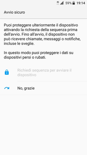 Seleziona la tua opzione preferita