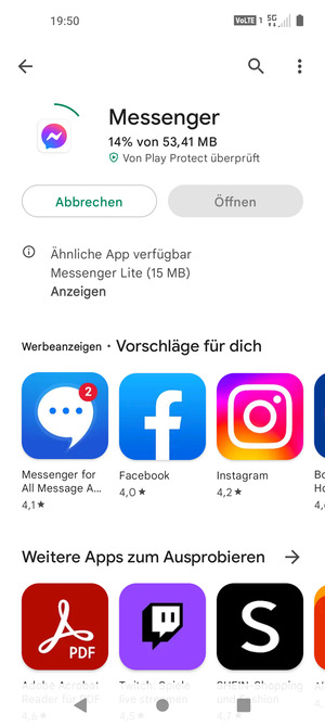 Warten Sie, bis der Installationsprozess  beendet ist