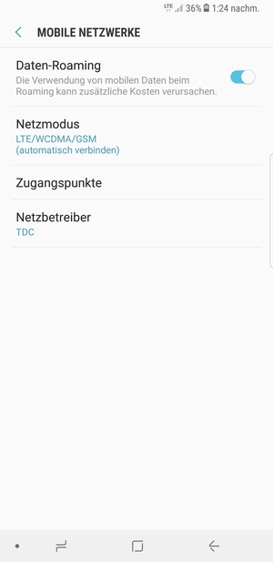 Schalten Sie Daten-Roaming an oder aus