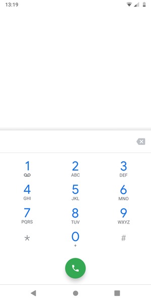 Premi e tieni premuto il numero 1