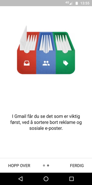 Velg FERDIG