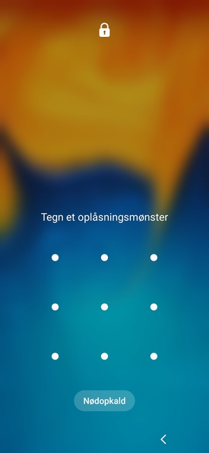 Din telefon er nu sikret med en skærmlås