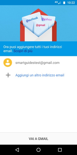 Seleziona VAI A GMAIL