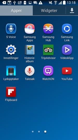 Bla til og velg Innstillinger
