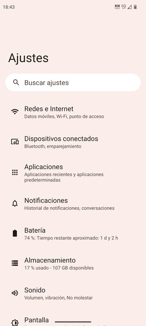 Seleccione Redes e Internet