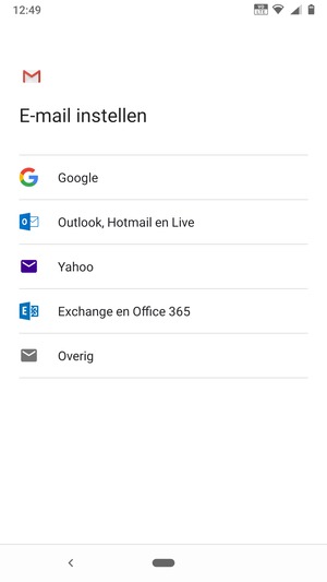 Selecteer Outlook, Hotmail en Live