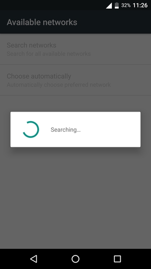 Wait for the search to finish