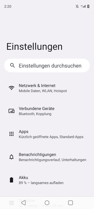 Wählen Sie Netzwerk & Internet