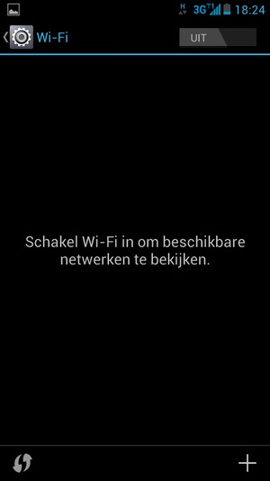 Schakel Wi-Fi in