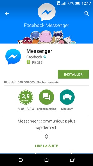 Sélectionnez INSTALLER