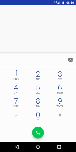 Appuyez longuement sur le numéro 1