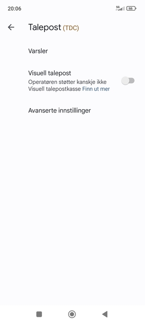 Velg Avanserte innstillinger