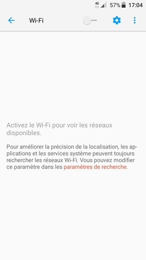 Activer le Wi-Fi