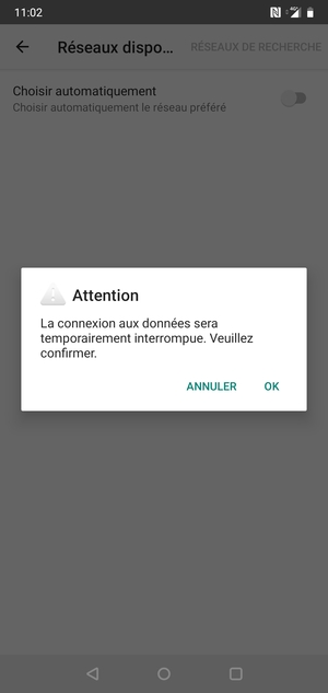 Sélectionnez OK