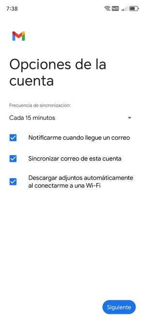 Seleccione Siguiente