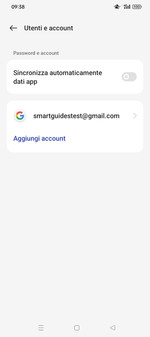 Seleziona il tuo account Google