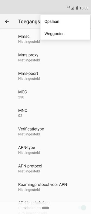 Selecteer Opslaan