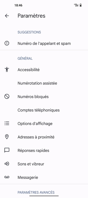 Sélectionnez Messagerie
