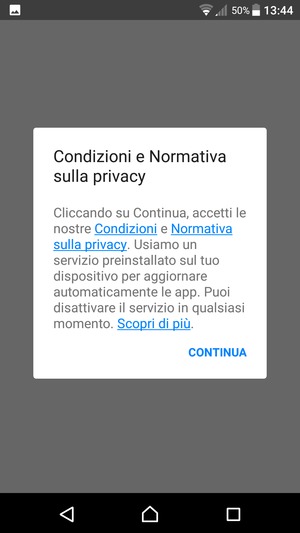 Seleziona CONTINUA