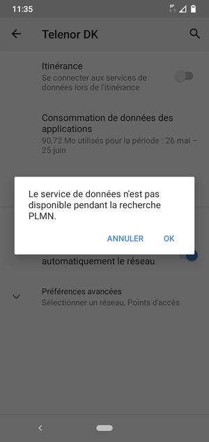 Sélectionnez OK