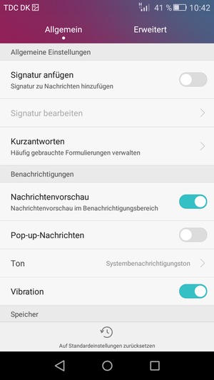 Wählen Sie Erweitert