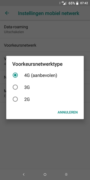 Selecteer uw voorkeursoptie