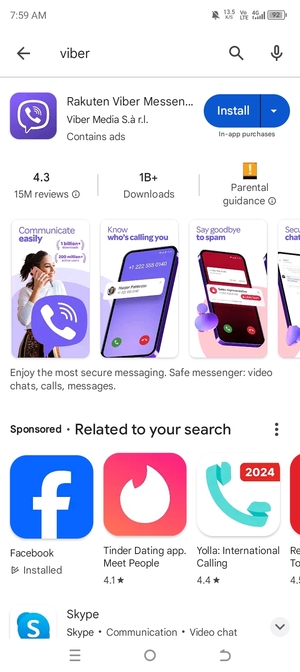 Select the app