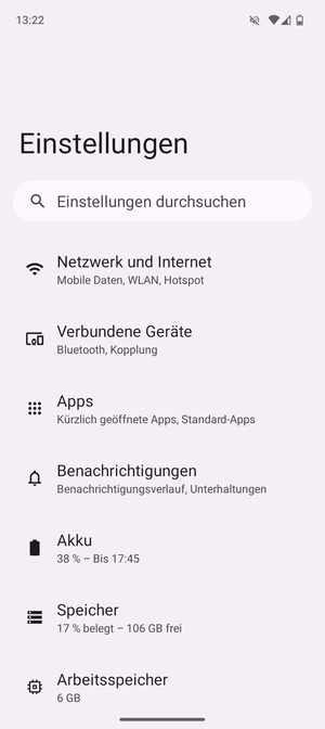 Wählen Sie Netzwerk und Internet