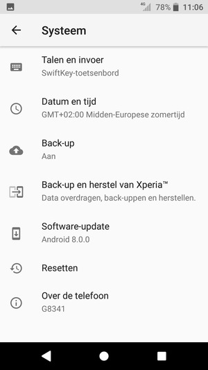 Selecteer Software-update