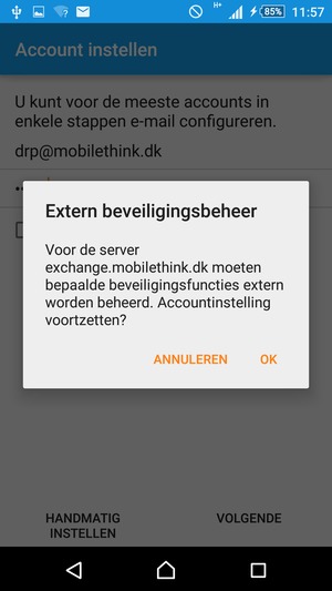 Selecteer OK