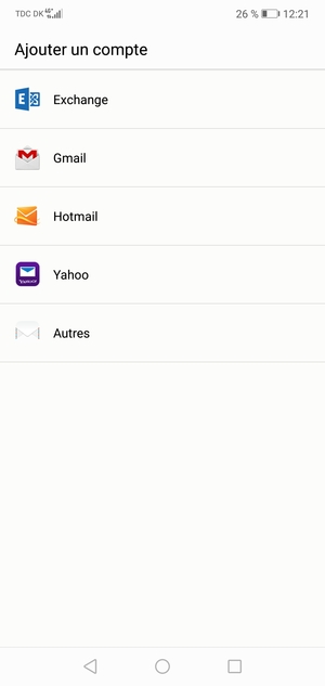 Sélectionnez Gmail
