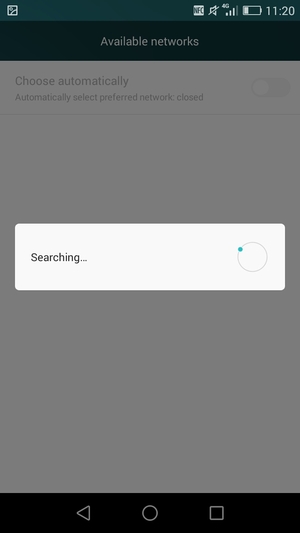 Wait for the search to finish