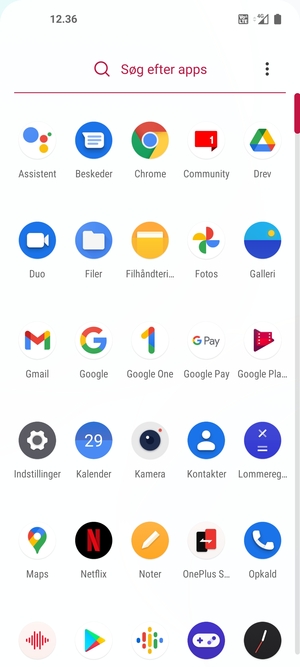Vælg Indstillinger