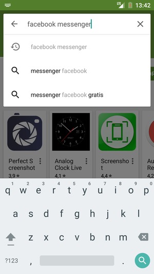 Voer de app-naam in en selecteer Zoek