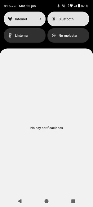 Deslice hacia abajo el menú superior de nuevo